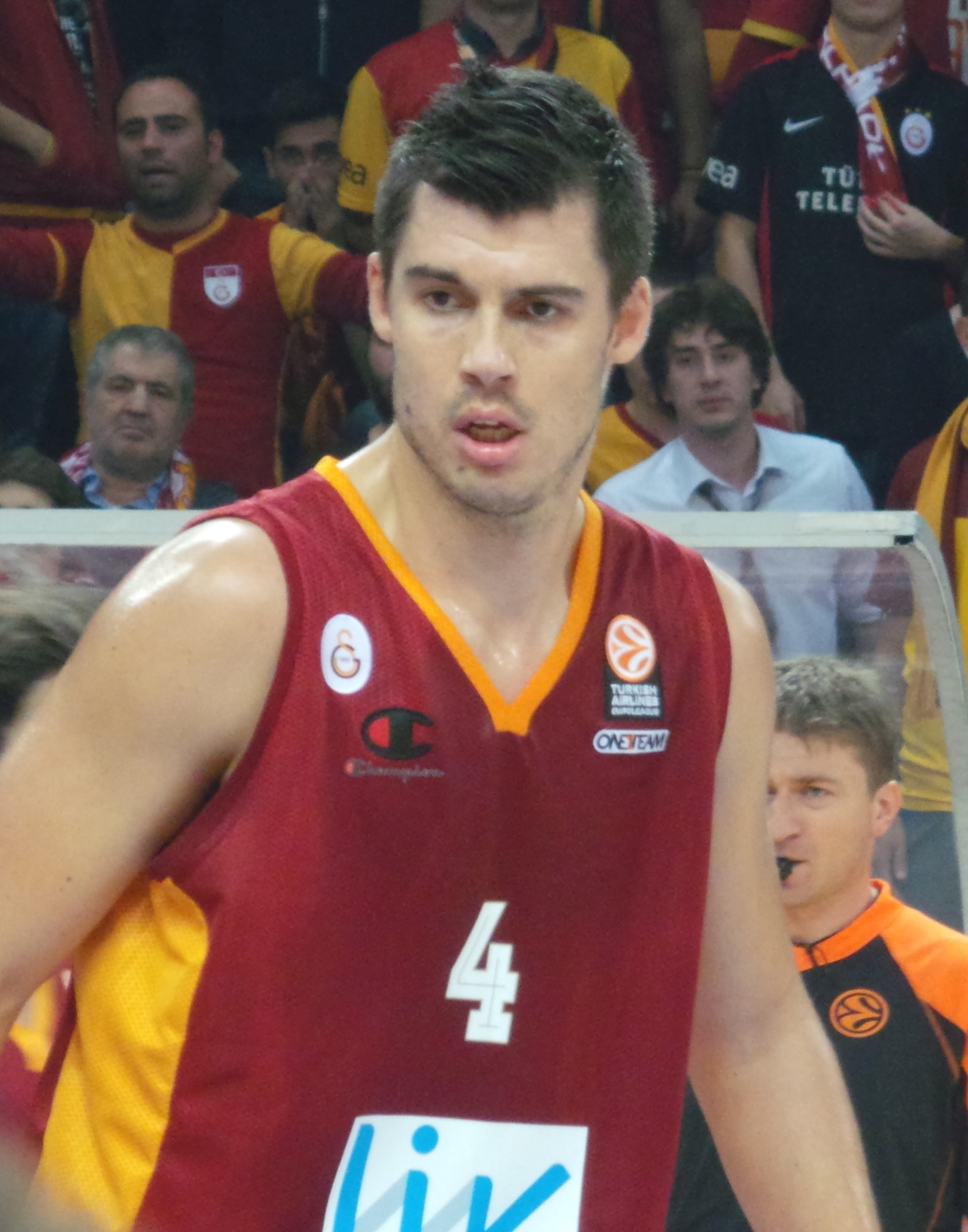 Imagem de referência relacionada a Zoran Erceg, item descrito como jogador de basquetebol sérvio