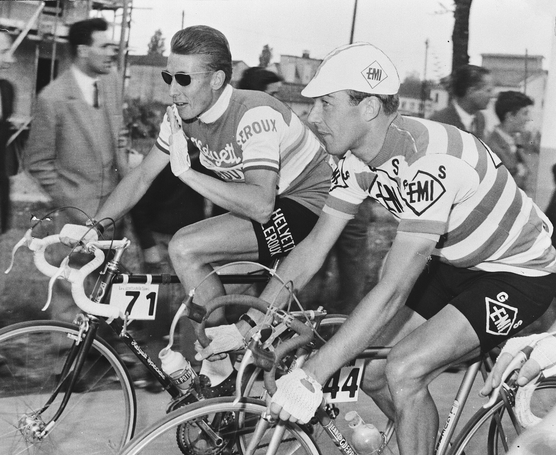 Imagem de referência de Jacques Anquetil, descrito nos dados abertos como ciclista francês