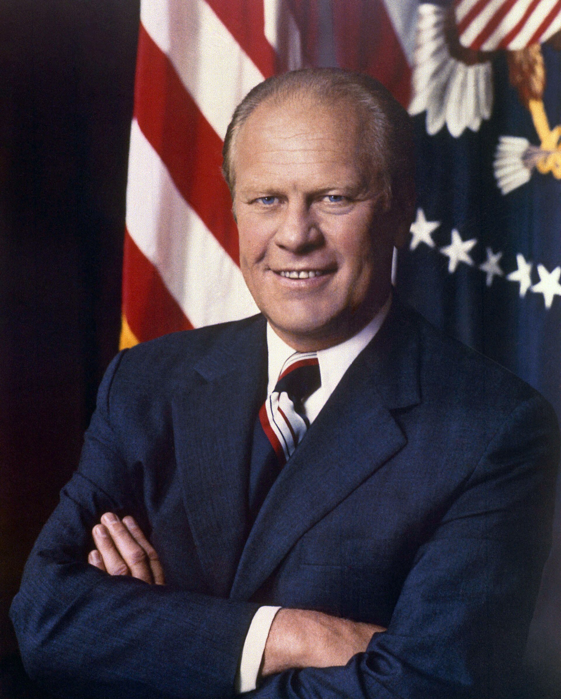 Imagem de referência de Gerald Ford, descrito nos dados abertos como político norte-americano, 38° Presidente dos Estados Unidos