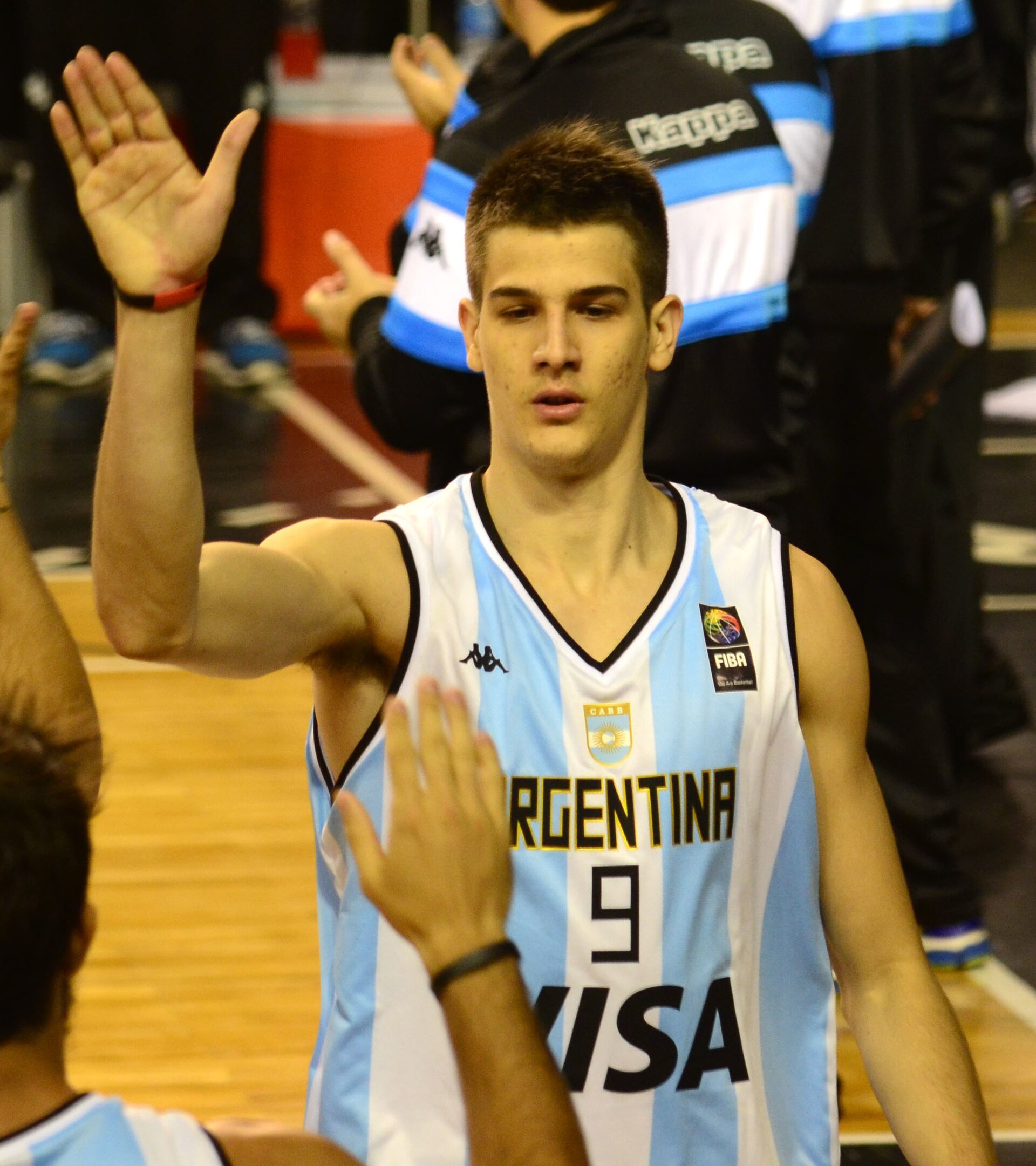 Imagem de referência de Nicolás Brussino, descrito nos dados abertos como jogador de basquetebol argentino
