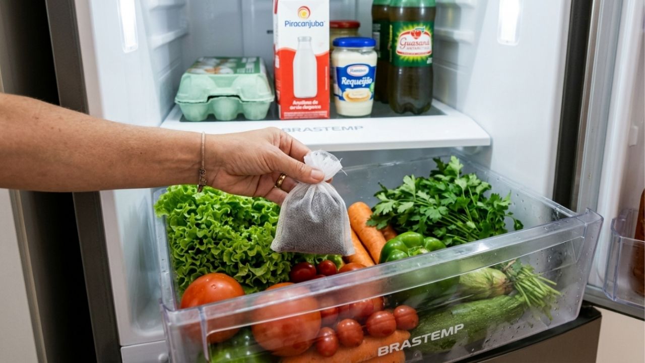 Pedaço de carvão vegetal no fundo da gaveta de legumes da geladeira: para que serve e por que recomendam
