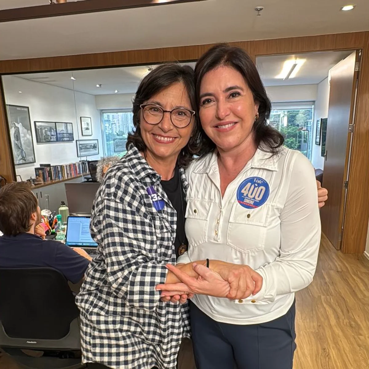 Em meio à disputa acirrada para Senado, Soninha apoia Tebet, rival de chapa