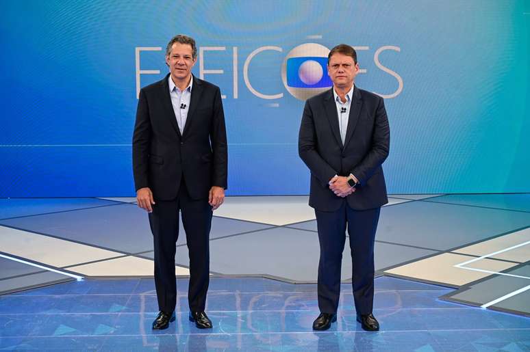 Transporte e educação são temas do 3º bloco de debate entre Tarcísio e Haddad na Globo; acompanhe ao vivo
