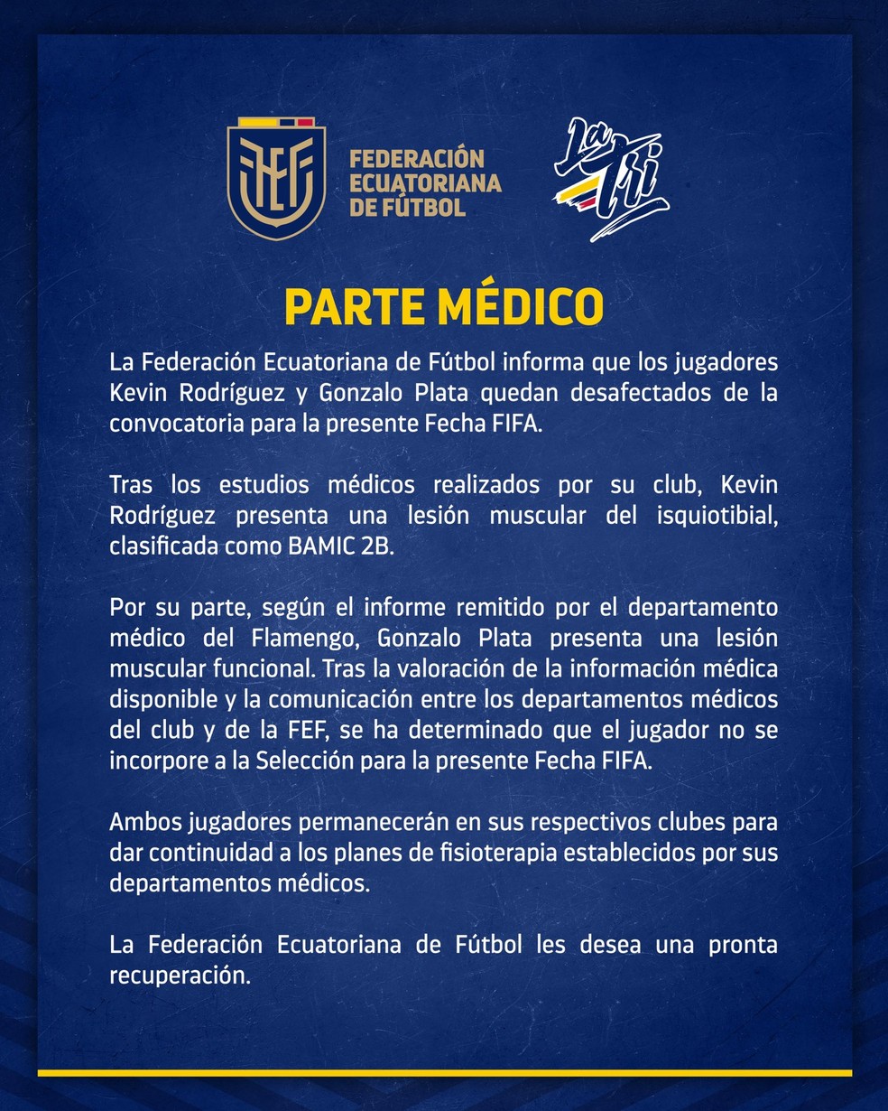 Gonzalo Plata, do Flamengo, é cortado da seleção do Equador por lesão