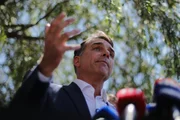 O candidato à Presidência da República Flávio Bolsonaro (PL)