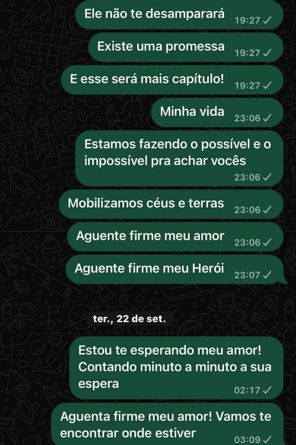 Viúva de Bruno Avelar revela últimas mensagens enviadas ao marido