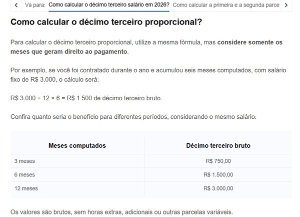 Quanto vou receber de 13º? Veja como calcular pela Internet