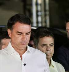 Flávio Bolsonaro não reconheceu a derrota Foto: FREDERICO BRASIL/THENEWS2 / Estadão