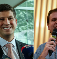 João Campos (PSB) e Eduardo Paes (PSD) foram reeleitos como prefeitos em 2024 Foto: Antonio Cruz/Agência Brasil e Tânia Rêgo/Agência Brasil