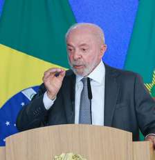 Presidente Lula (PT) em cerimônia realizada no Palácio do Planalto, em Brasília Foto: WAGNER ARAÚJO/FOTOARENA/ESTADÃO CONTEÚDO / Estadão