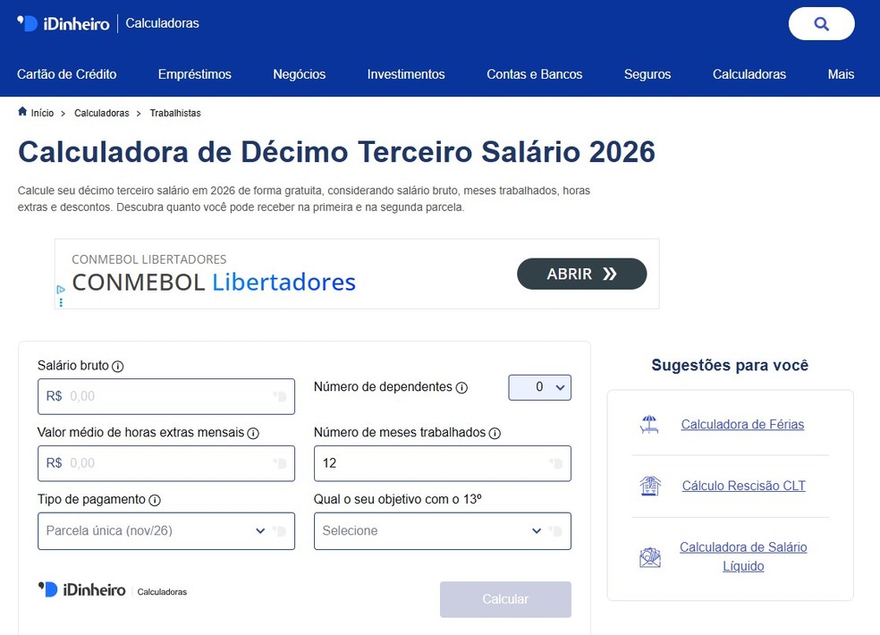 Quanto vou receber de 13º? Veja como calcular pela Internet