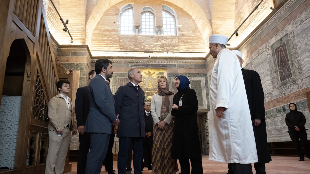 PM Carney tours Kariye Mosque in Istanbul before departing Turkiye