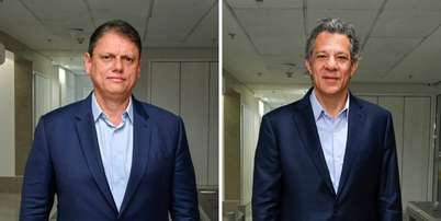 Tarc&iacute;sio de Freitas e Fernando Haddad participam de debate na Globo nesta ter&ccedil;a-feira, 29 Foto: Globo/Bob Paulino