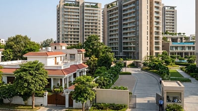 Delhi’s luxury housing market is gradually shifting from bungalows and builder floors to gated high-rise communities, as developers transform former mill and industrial land into premium homes with modern amenities (Photo for representational purposes only) (Gemini-generated photo)