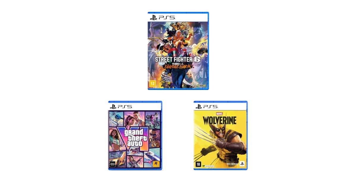 GTA VI, Wolverine e mais: seleção imperdível de jogos para PS5 com ótimas ofertas