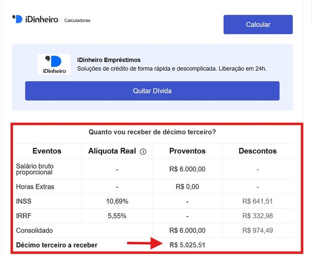 Quanto vou receber de 13º? Veja como calcular pela Internet