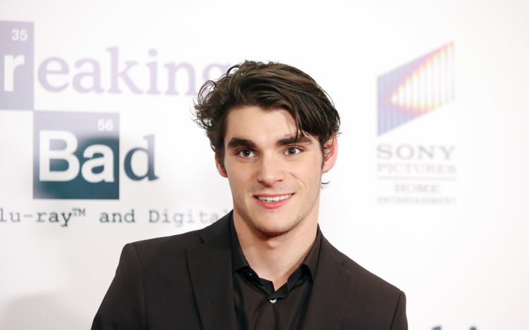 LOS ANGELES, CA - NOVEMBER 25: RJ Mitte attends the "No Half Measures: Creating The Final Season Of Breaking Bad" DVD launch held at Pacific Theatre at The Grove on November 25, 2013 in Los Angeles, California. (Photo by Michael Tran/FilmMagic)