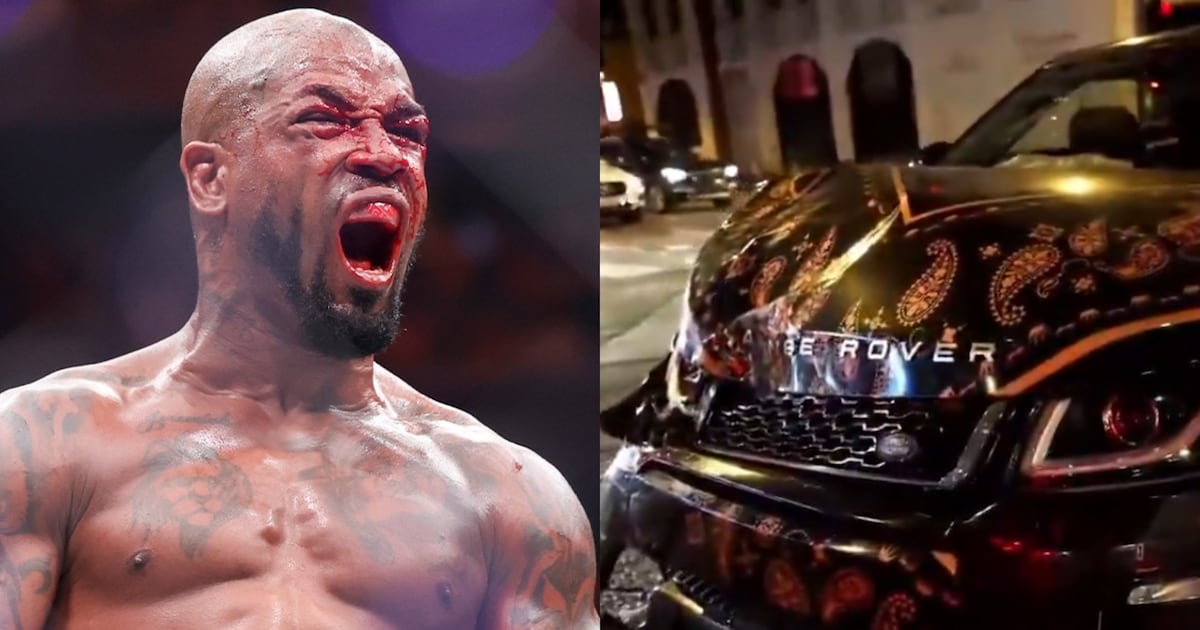 Lutador de UFC bate carro de luxo durante live e registra tudo; veja vídeo