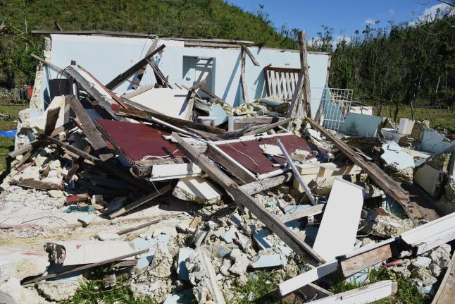 Half of this home in Bog, Westmoreland crumbled during the passage of Hurricane Melissa last October.