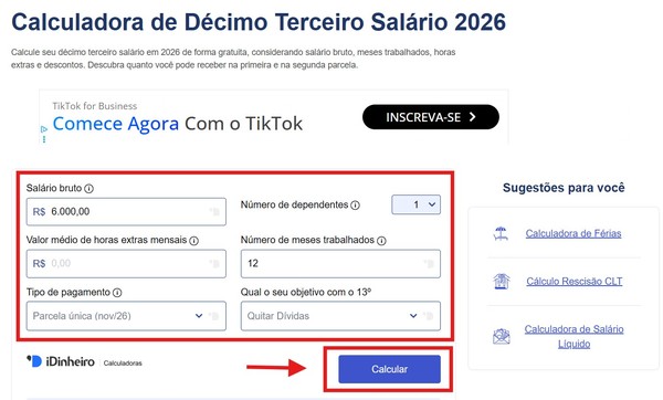 Quanto vou receber de 13º? Veja como calcular pela Internet