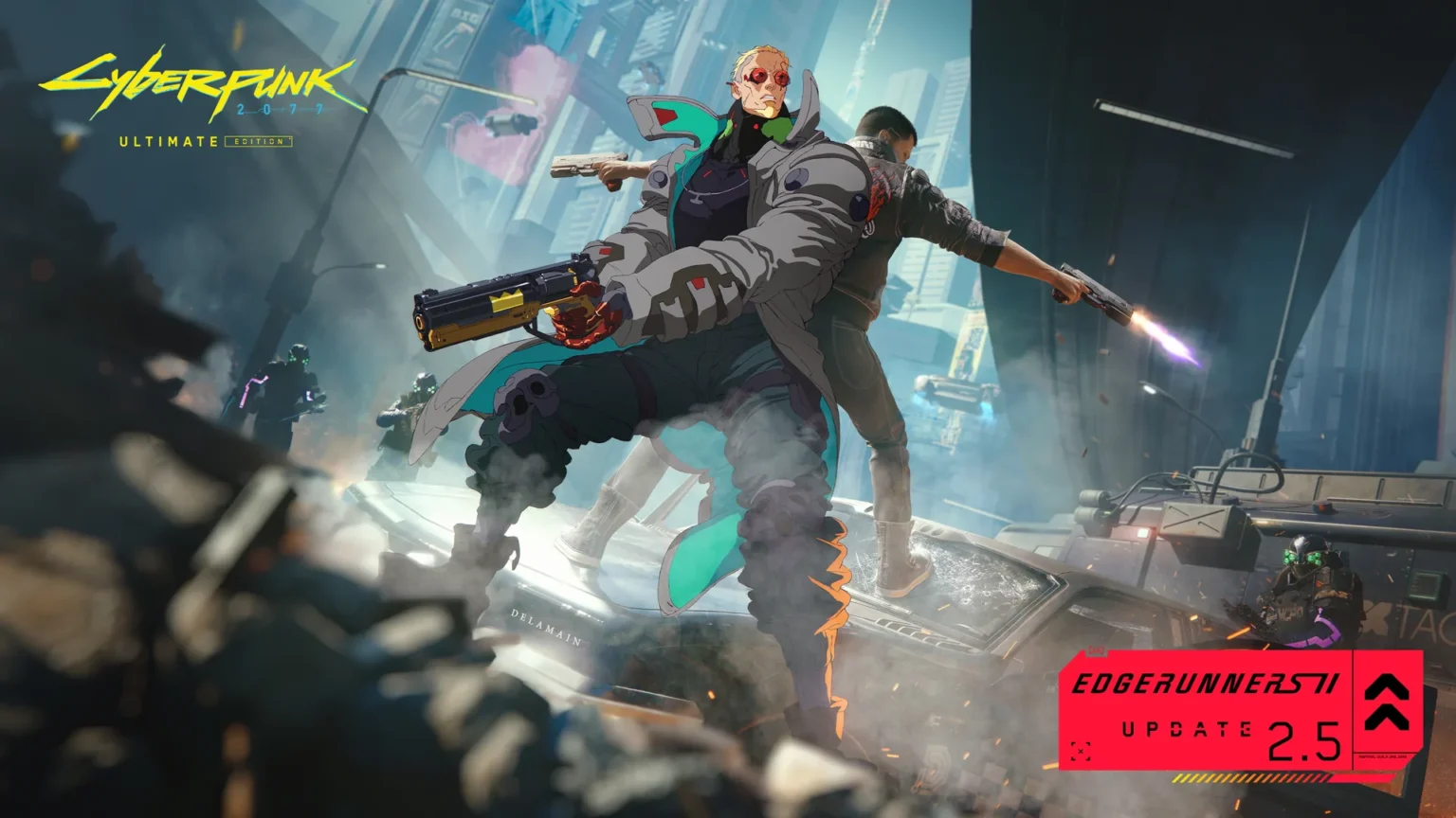 O Atualização Edgerunners 2 do Cyberpunk 2077 já está disponível, adicionando combate com duas armas e mods para consoles.