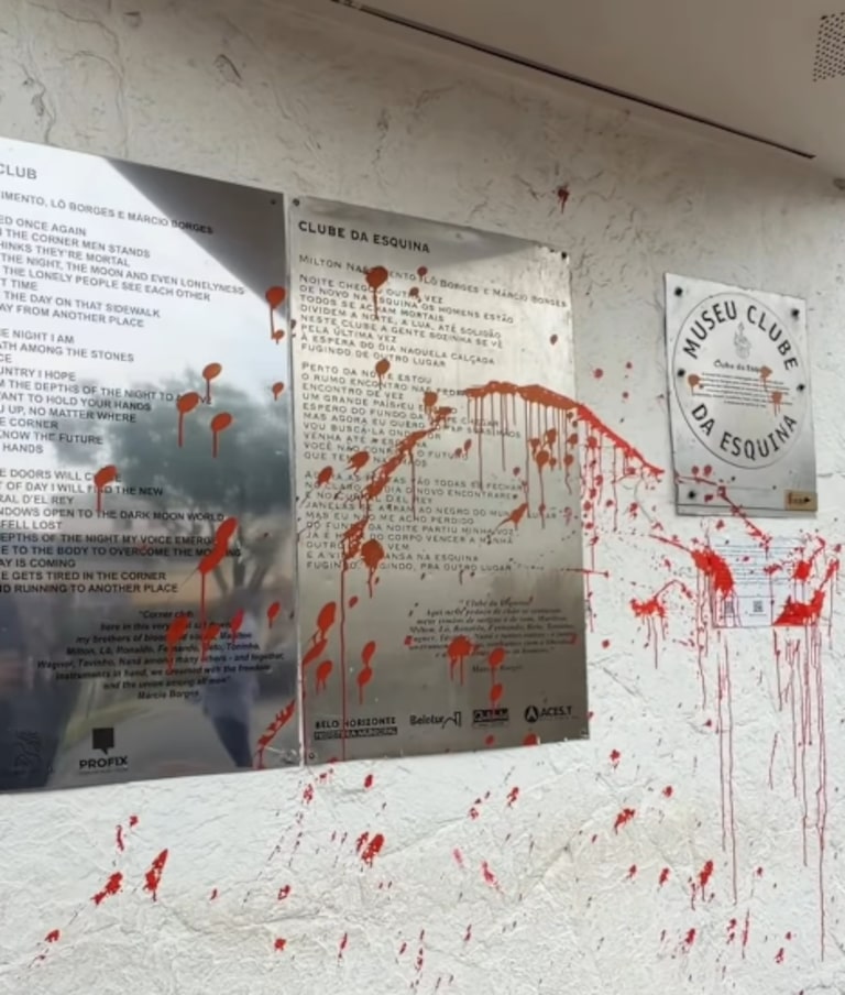 Memorial do Clube da Esquina é vandalizado em BH