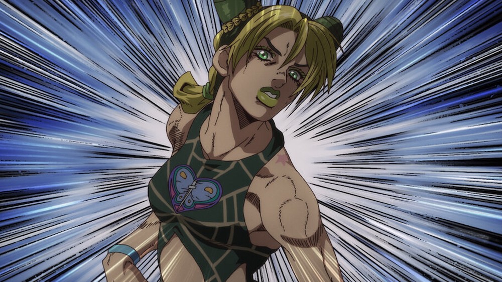 JoJo's Bizarre Adventure ficou marcado pelo estilo de animação único — Foto: Reprodução/Netflix