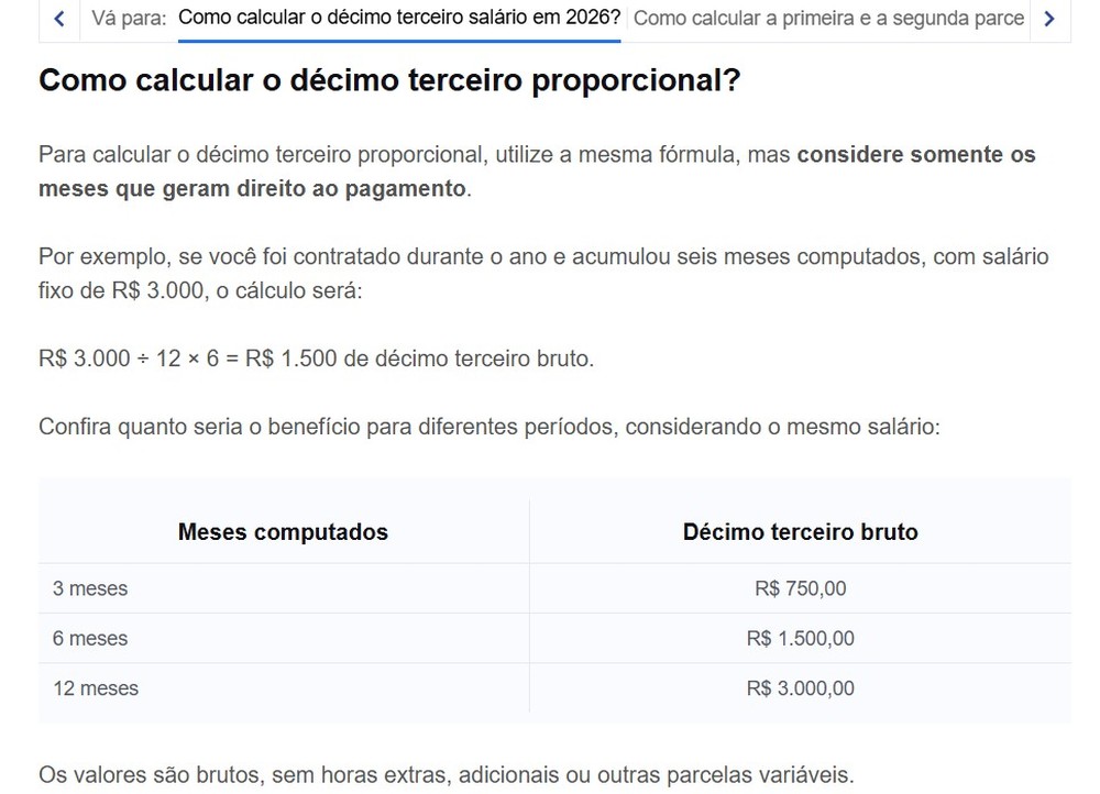 Saiba como calcular o décimo terceiro proporcional aos meses trabalhados — Foto: Reprodução/Thaisi Carvalho